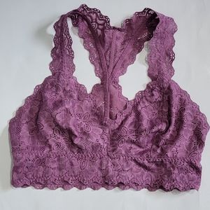 Felina Women Lace Racerback  Bralette/ Size M